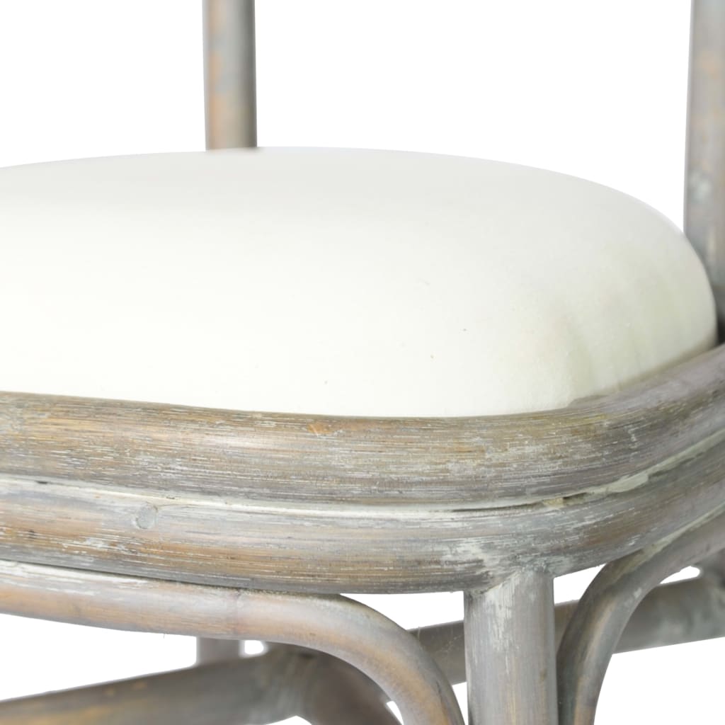 spisebordsstole 4 stk. linned grå