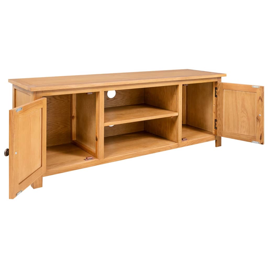 tv-skab 110x35x44 cm massivt egetræ