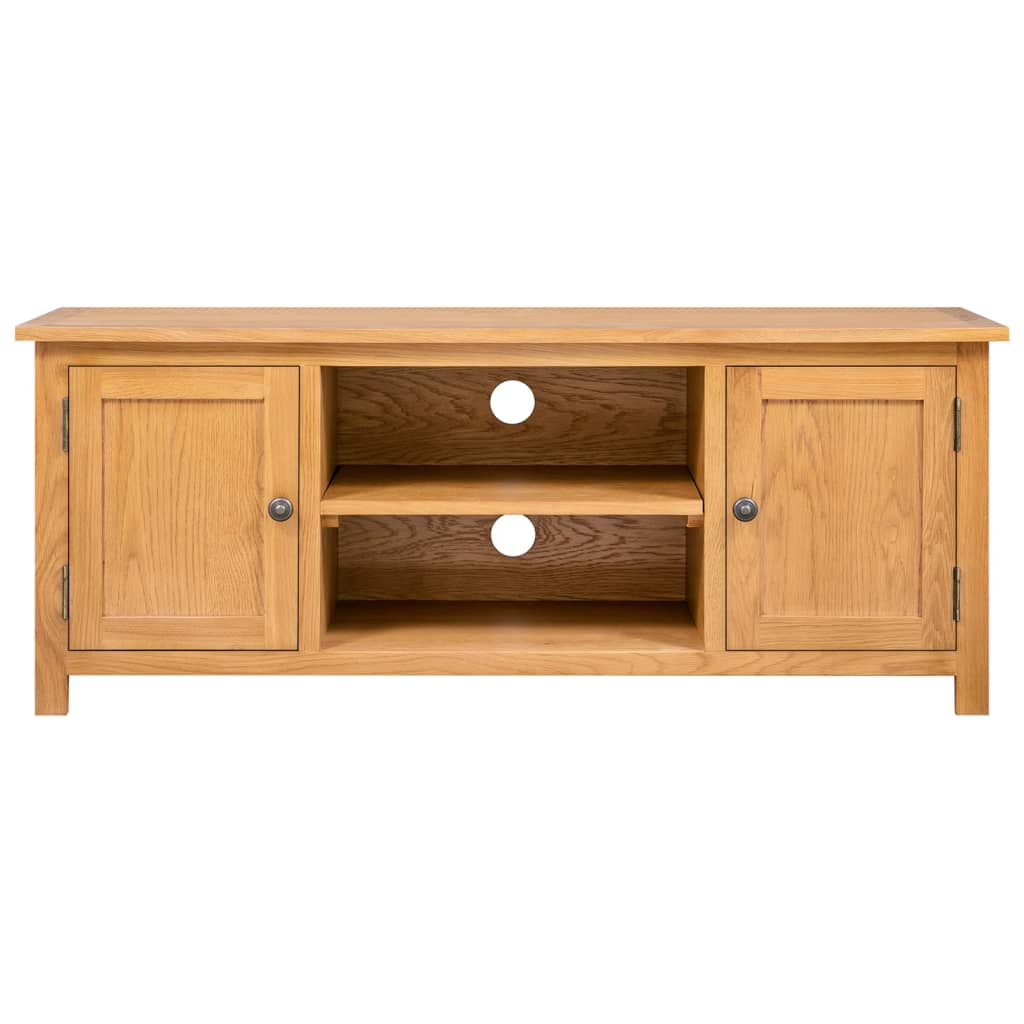 tv-skab 110x35x44 cm massivt egetræ
