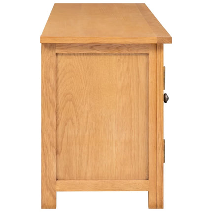 tv-skab 110x35x44 cm massivt egetræ