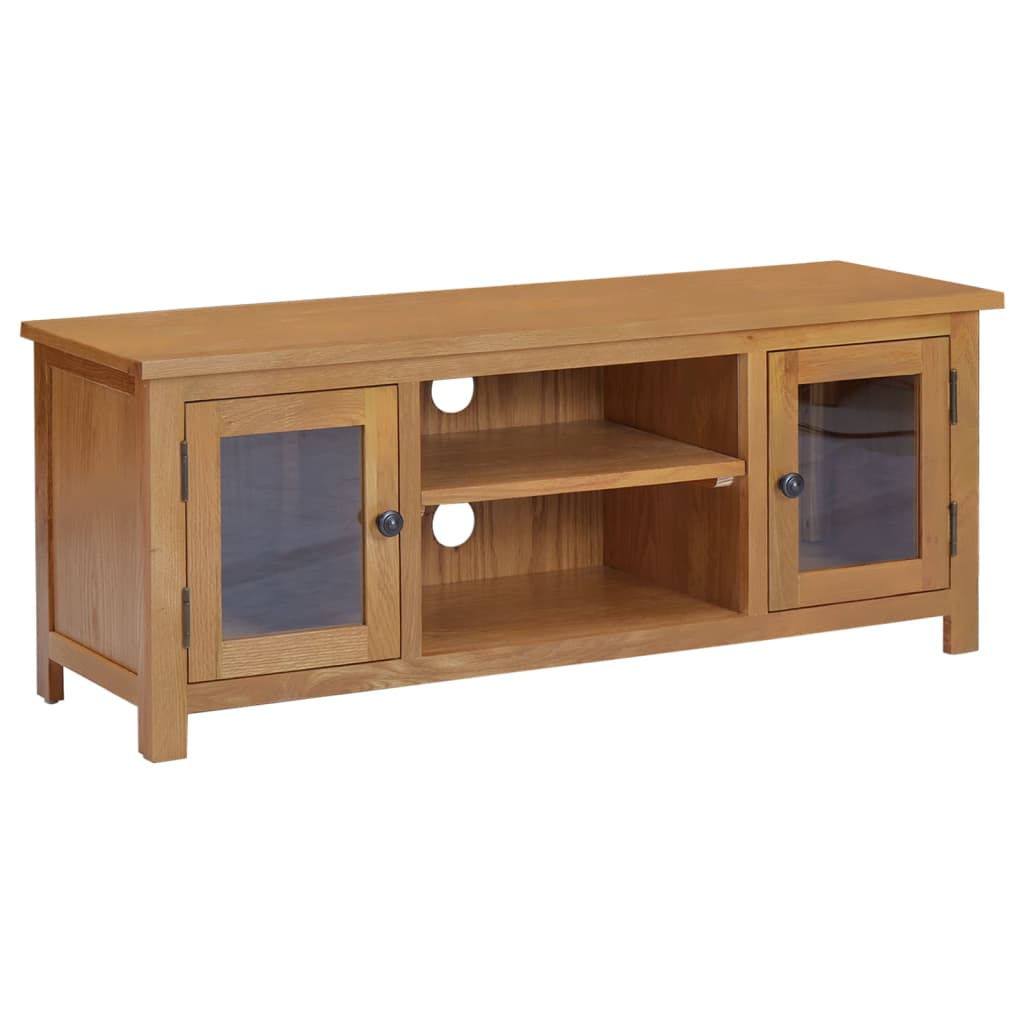 tv-skab 110x35x44 cm massivt egetræ