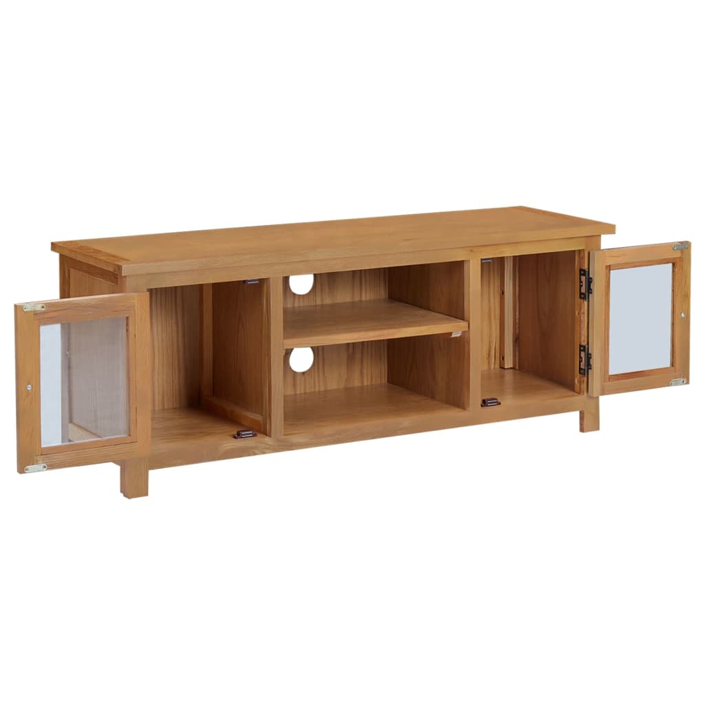 tv-skab 110x35x44 cm massivt egetræ
