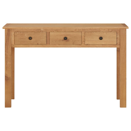 kosmetikbord 110x40x75 cm massivt egetræ