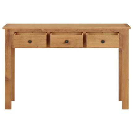 kosmetikbord 110x40x75 cm massivt egetræ
