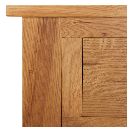 kosmetikbord 110x40x75 cm massivt egetræ