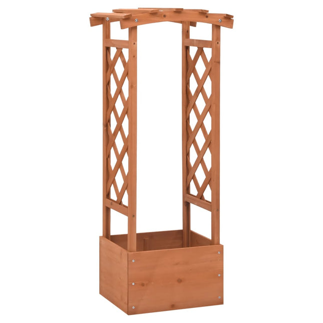 plantekasse med espalier 49x39x117 cm fyrretræ