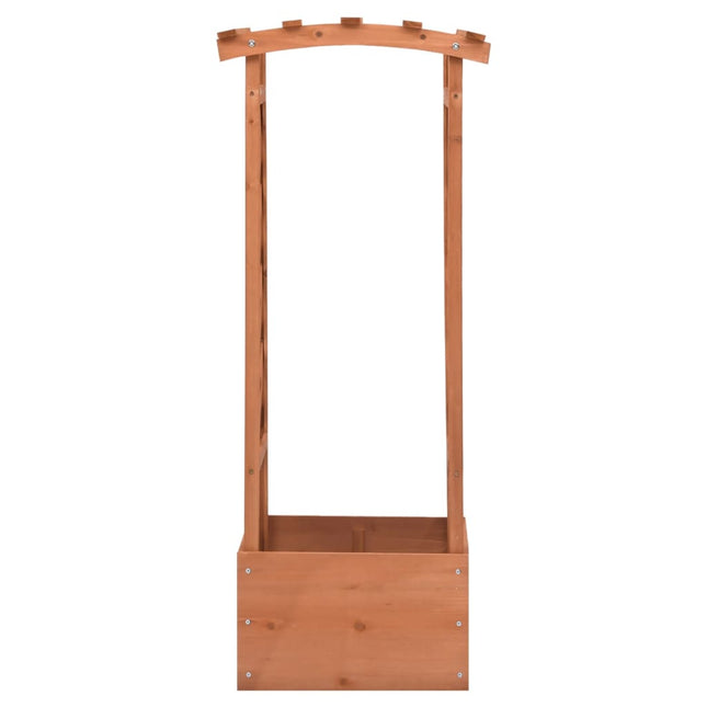 plantekasse med espalier 49x39x117 cm fyrretræ