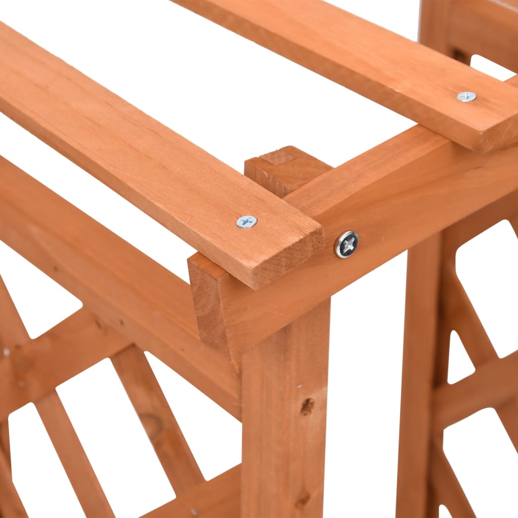 plantekasse med espalier 49x39x117 cm fyrretræ