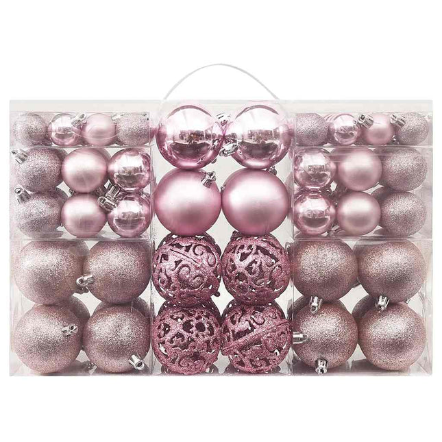 julekuglesæt 100 stk. pink
