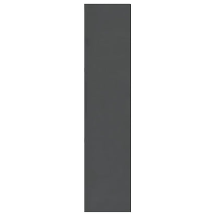 badeværelsesskab med spejl 60x15x75 cm MDF skinnende grå