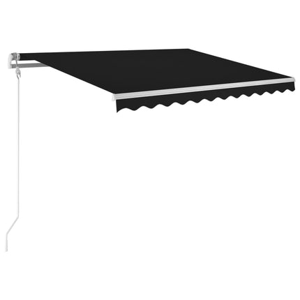 markise 300x250 cm automatisk betjening antracitgrå
