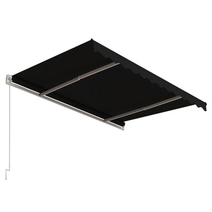 markise 300x250 cm automatisk betjening antracitgrå