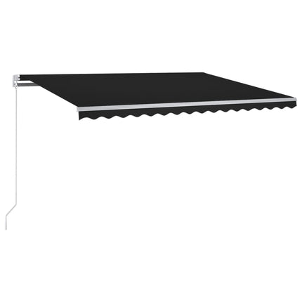 markise m. LED + vindsensor 300x250 cm automatisk antracitgrå