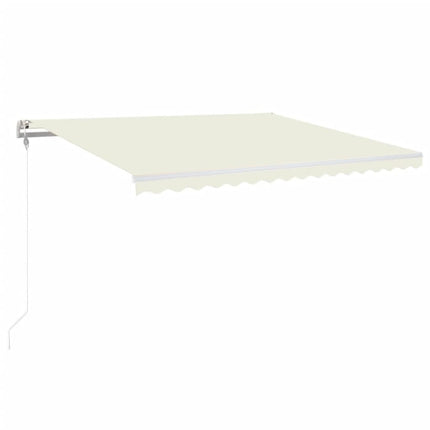markise 400x350 cm automatisk betjening cremefarvet