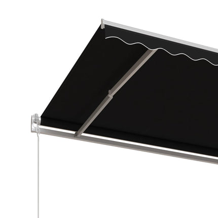 markise 400x350 cm automatisk betjening antracitgrå