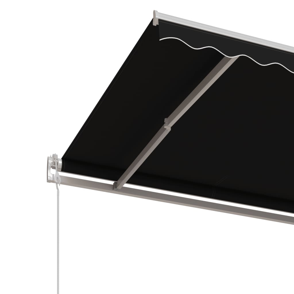 markise 500x350 cm automatisk betjening antracitgrå