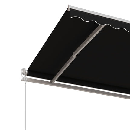 markise 500x350 cm automatisk betjening antracitgrå