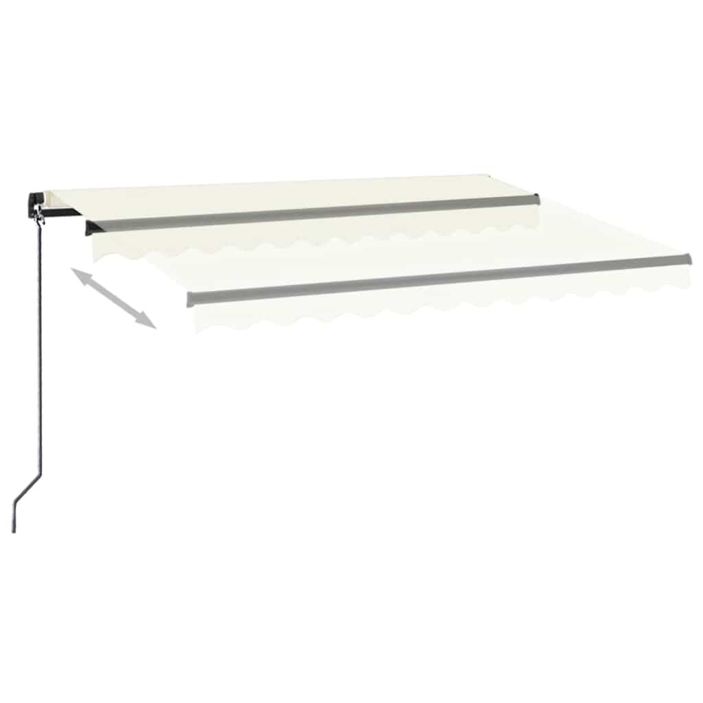 markise 350x250 cm manuel betjening cremefarvet