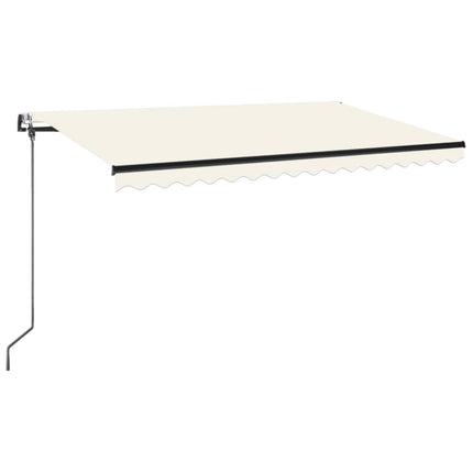 markise 400x350 cm automatisk betjening cremefarvet