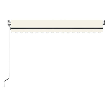markise 400x350 cm automatisk betjening cremefarvet