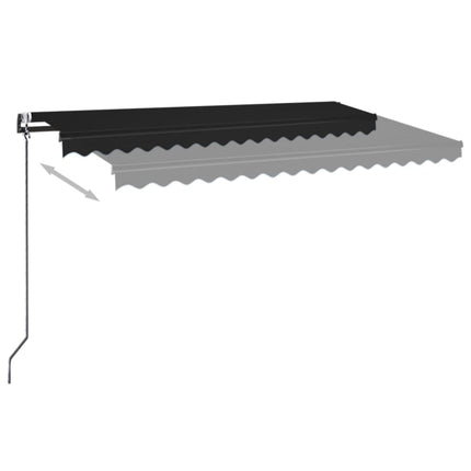 markise 400x350 cm automatisk betjening antracitgrå