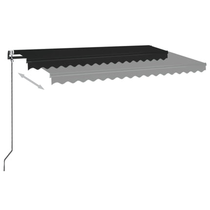 markise 450x350 cm automatisk betjening antracitgrå