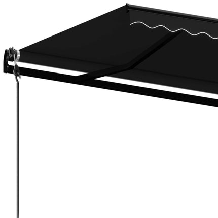 markise 450x350 cm automatisk betjening antracitgrå