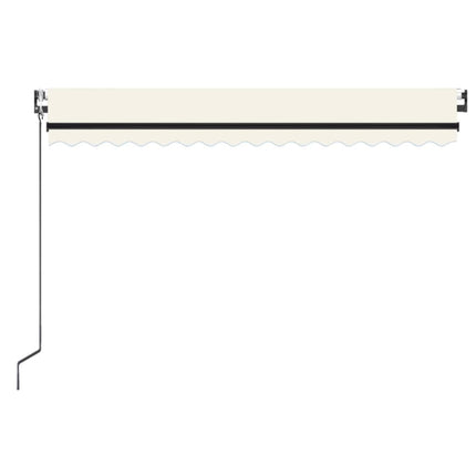 markise m. LED + vindsensor 450x350 cm automatisk creme