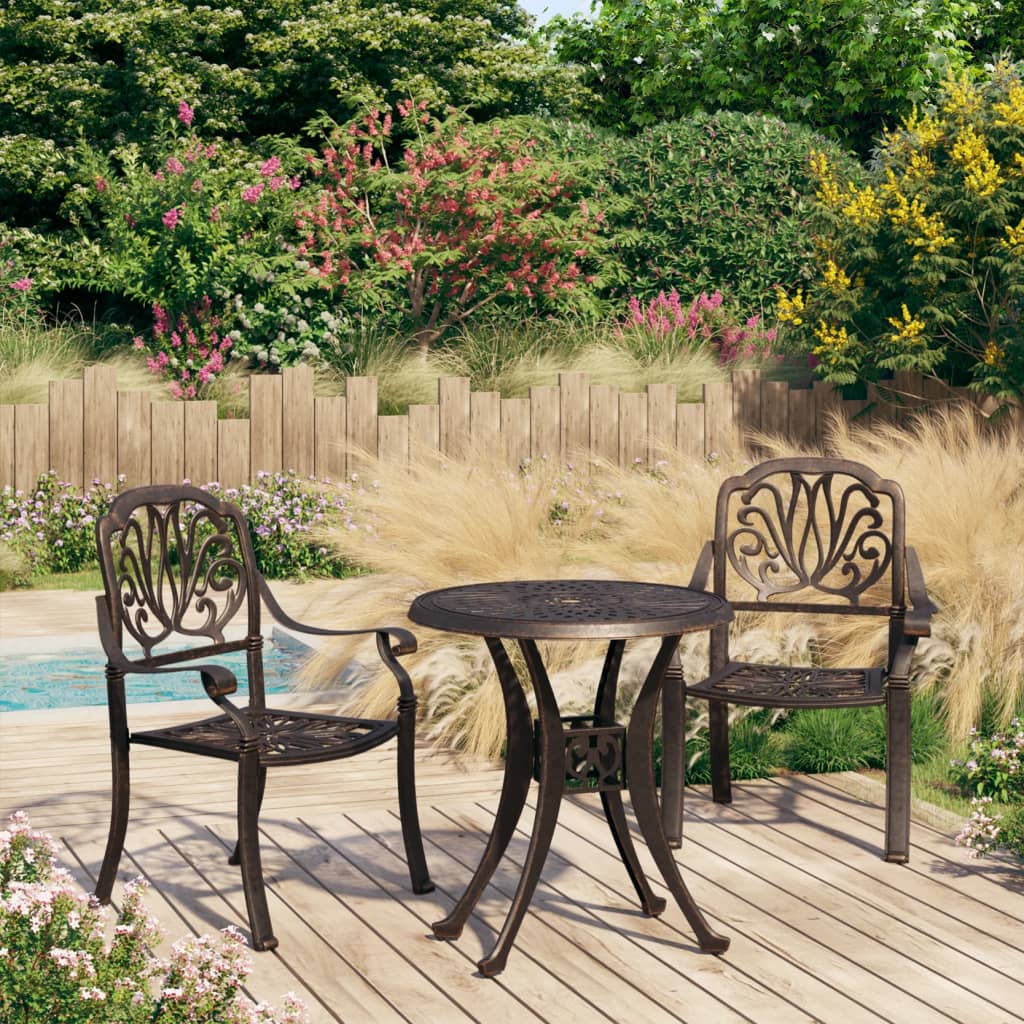 bistrost 3 dele stbt aluminium bronzefarvet