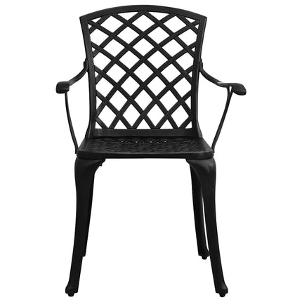 bistrosæt 3 dele støbt aluminium sort