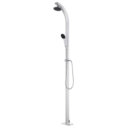 havebruser med brun bund 220 cm aluminium