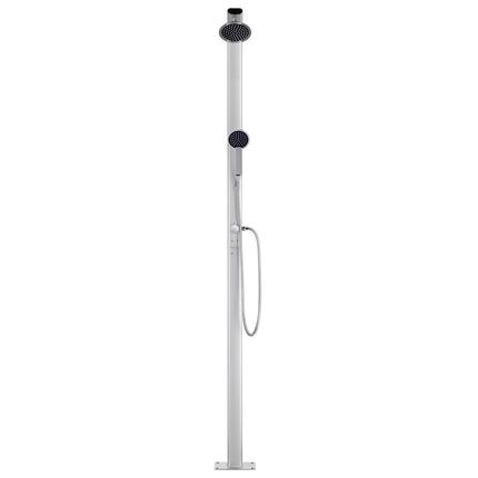 havebruser med brun bund 220 cm aluminium