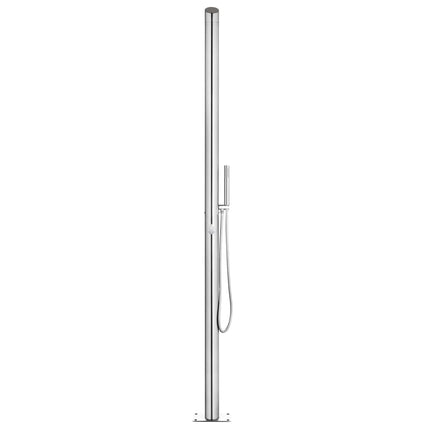 havebruser med grå bund 225 cm rustfrit stål