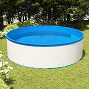 splasher pool med hængende skimmer og pumpe 350x90 cm hvid