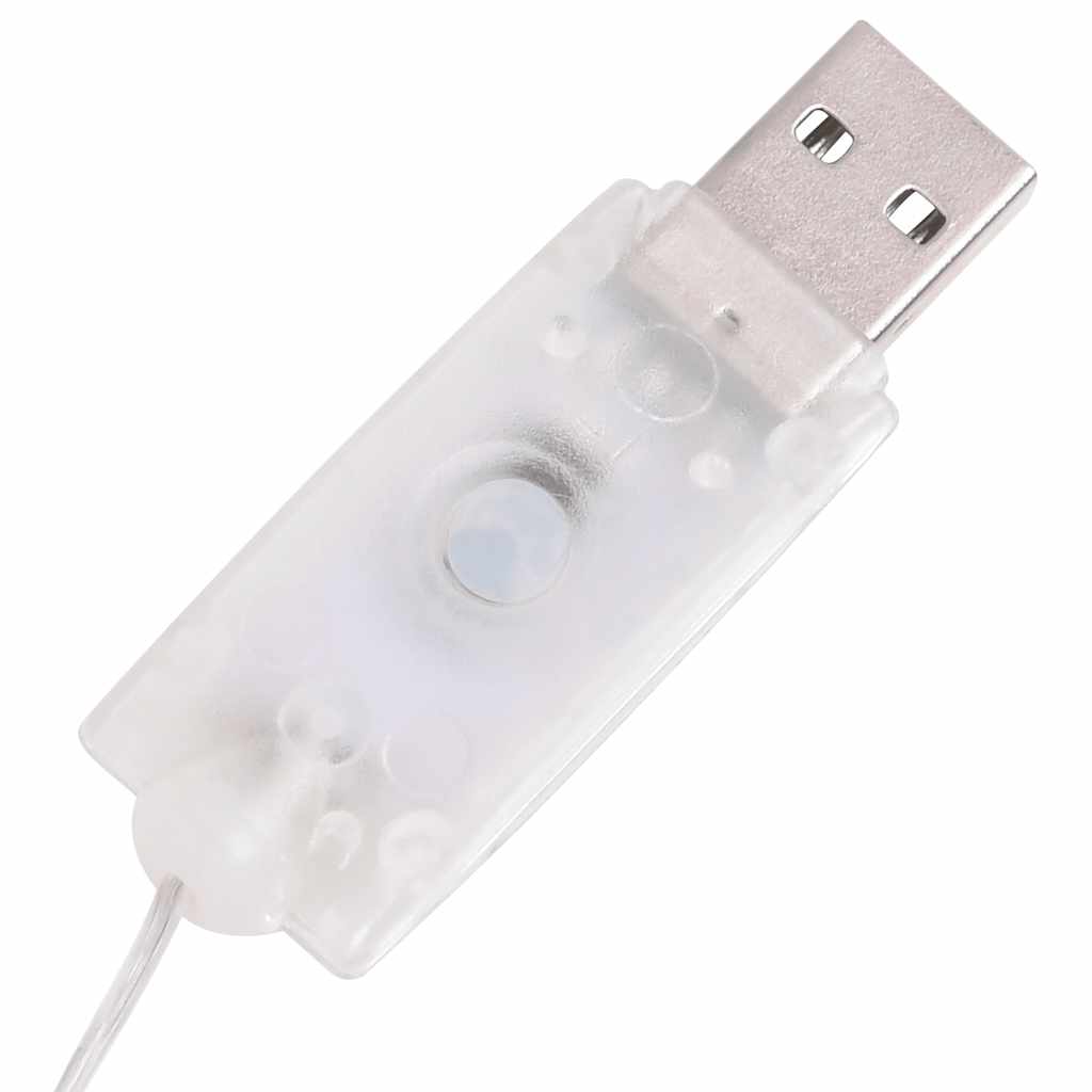 dekorativ julesnemand 60 cm med LED-lys luksuriøst stof
