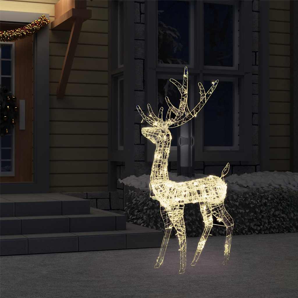 juledekoration rensdyr 140 LED'er 120 cm akryl varm hvid