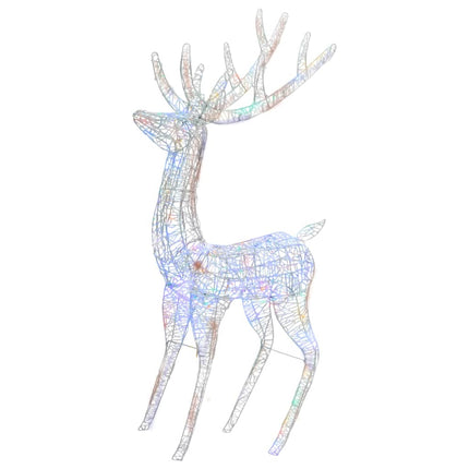 julerensdyr XXL 180 cm 250 LED'er akryl flerfarvet