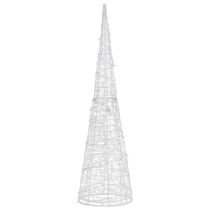 dekorativ lyspyramide LED 120 cm akryl blå