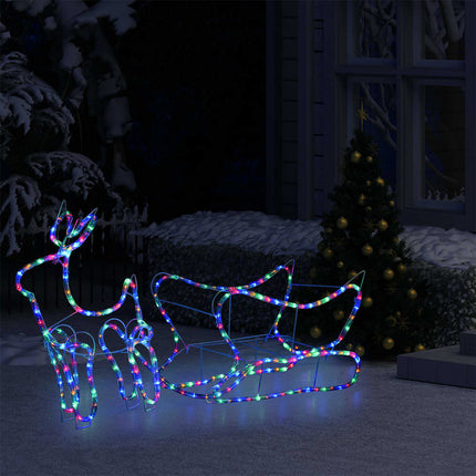 rensdyr og kane udendørs juledekoration 252 LED'er