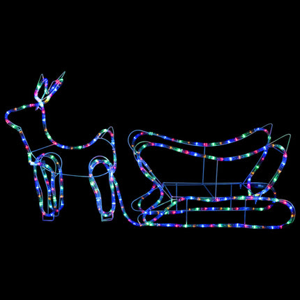 rensdyr og kane udendørs juledekoration 252 LED'er