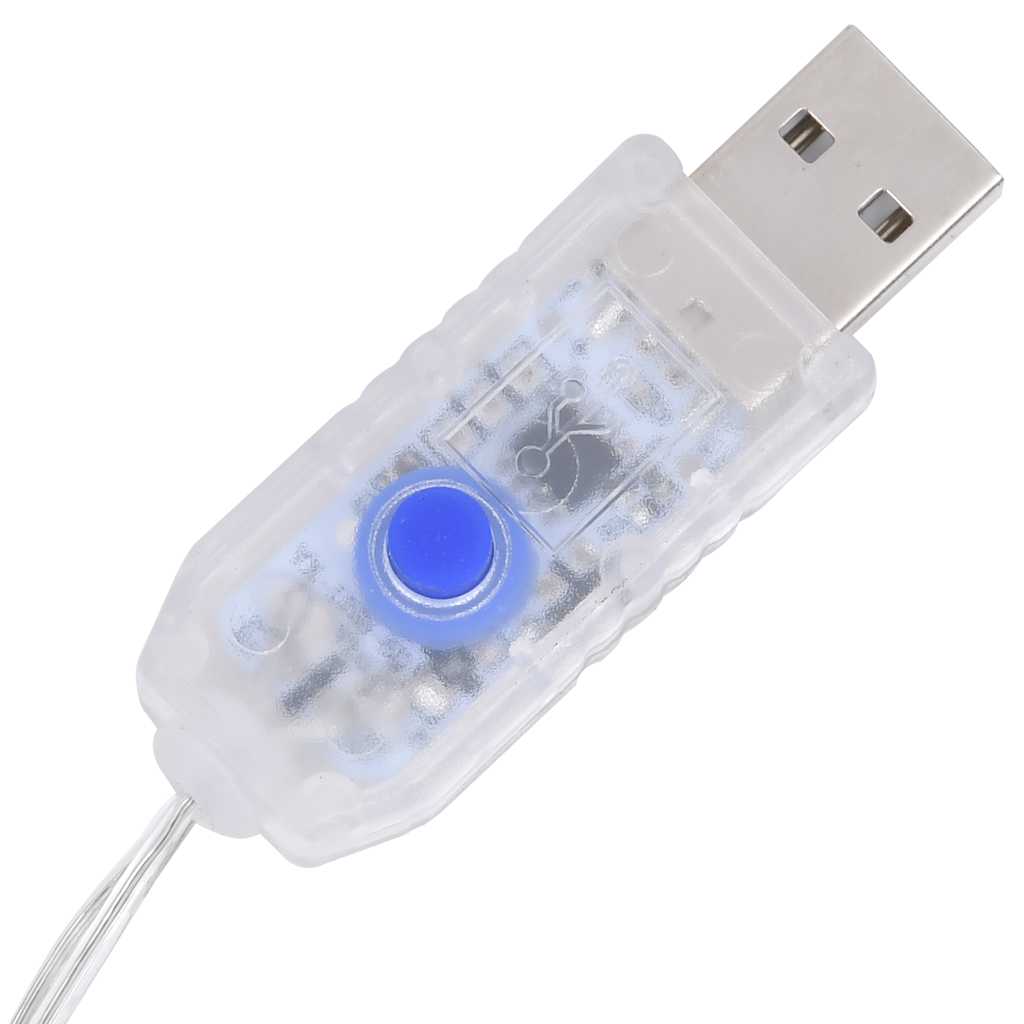 dekorativ julemandsfigur m. LED-lys 60 cm luksuriøst stof