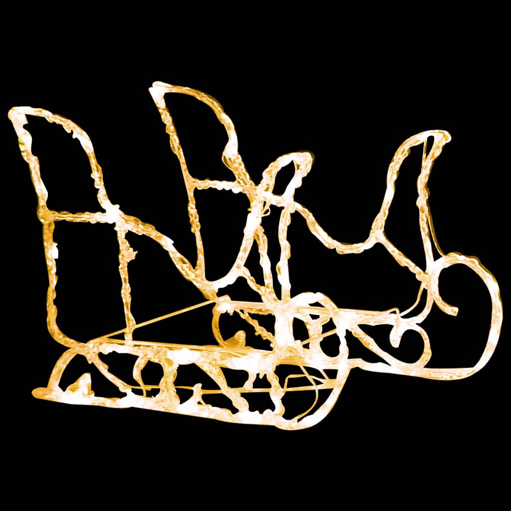 rensdyr og kane julefigur 160 LED'er 130 cm akryl