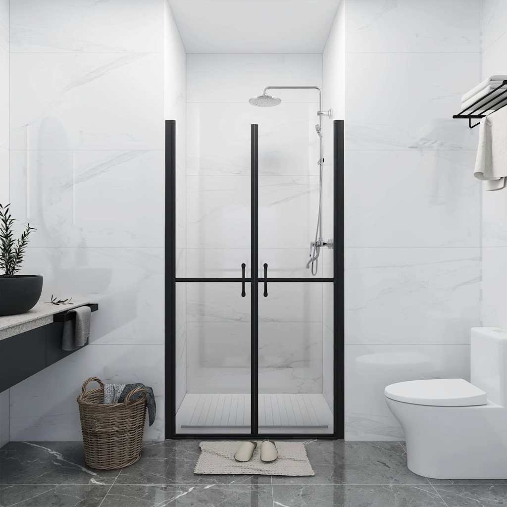 brusedør (73-76)x190 cm klart sikkerhedsglas billede