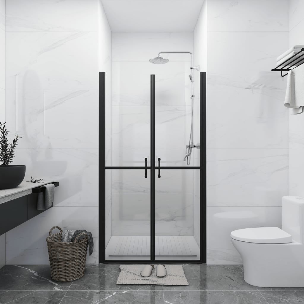 brusedør (88-91)x190 cm klart sikkerhedsglas