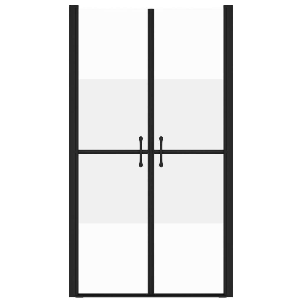 brusedør (68-71)x190 cm sikkerhedsglas delvist matteret