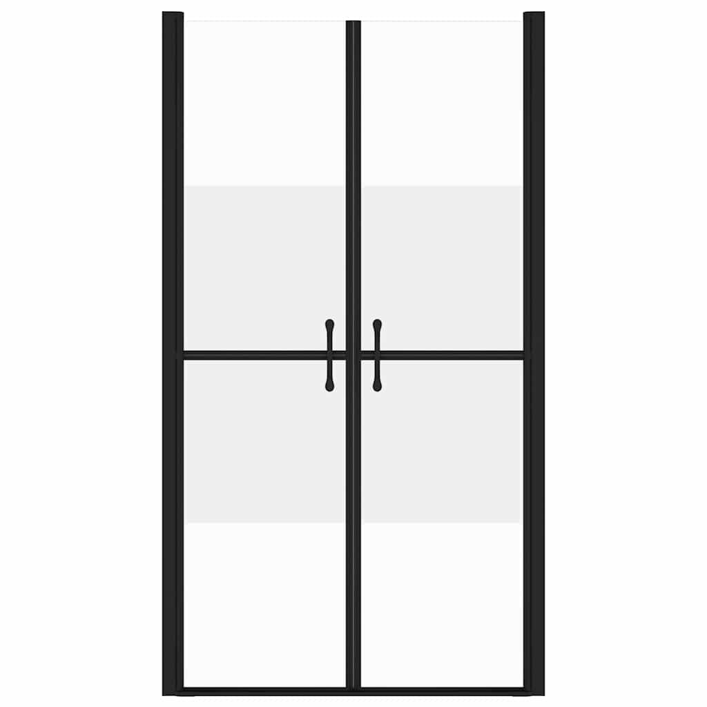 brusedør (73-76)x190 cm sikkerhedsglas delvist matteret