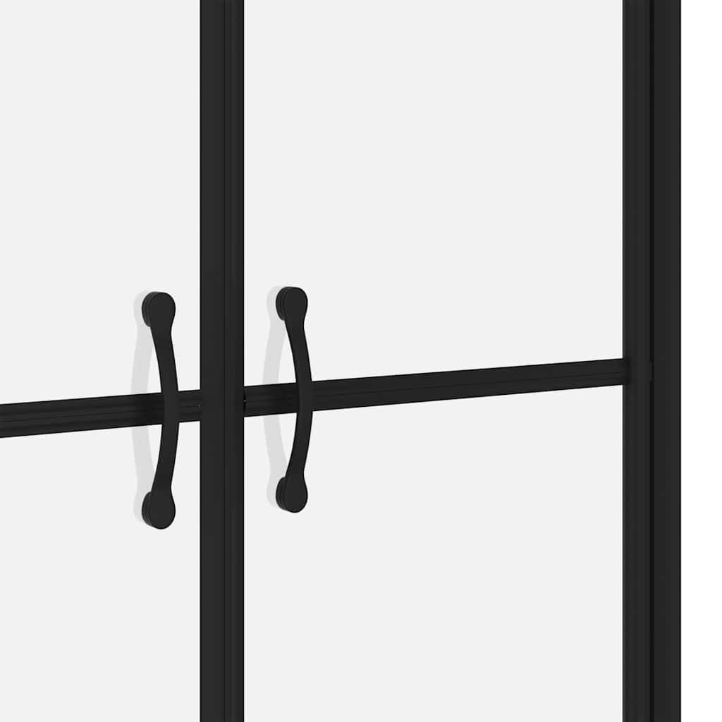 brusedør (73-76)x190 cm sikkerhedsglas delvist matteret
