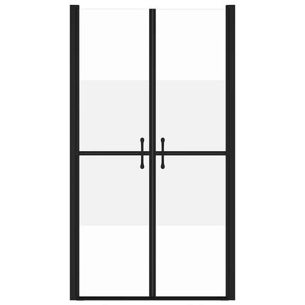 brusedør (88-91)x190 cm sikkerhedsglas delvist matteret