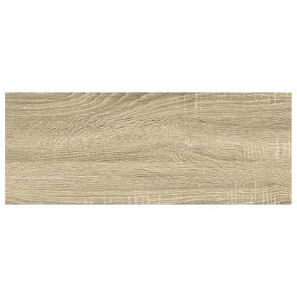 væghylde 60x23,5x3,8 cm MDF egetræsfarve og hvid