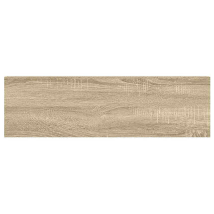 væghylder 2 stk. 80x23,5x3,8 cm MDF egetræsfarve og hvid